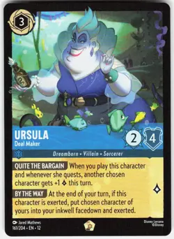Ursula Deal Maker 161/204 Wilds Unknown Disney Lorcana - Image 1