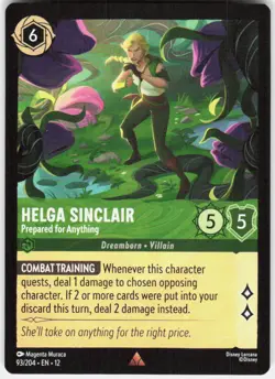 Helga Sinclair Prepared for Anything 93/204 Wilds Unknown Disney Lorcana - Image 1