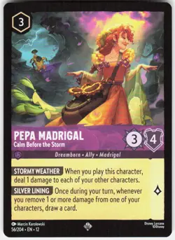 Pepa Madrigal Calm Before the Storm 56/204 Wilds Unknown Disney Lorcana - Image 1