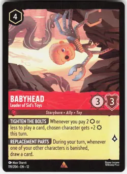 Babyhead Leader of Sid's Toys 119/204 Wilds Unknown Disney Lorcana - Image 1