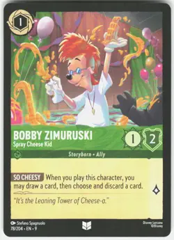 Bobby Zimuruski Spray Cheese Kid 78/204 Fabled Disney Lorcana - Image 1