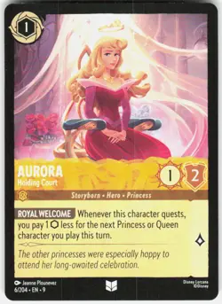 Aurora Holding Court 6/204 Fabled Disney Lorcana - Image 1