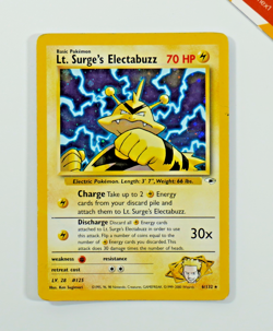 Pokemon Lt. Surge's Electabuzz 6/132 Holo Unlimited Gym Heroes 2000 English - Image 1