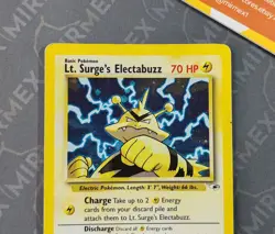 Pokemon Lt. Surge's Electabuzz 6/132 Holo Unlimited Gym Heroes 2000 English - Image 3