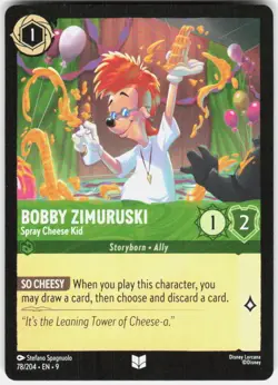 Bobby Zimuruski Spray Cheese Kid 78/204 Fabled Disney Lorcana - Image 1