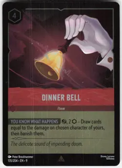 Dinner Bell Foil 135/204 Fabled Disney Lorcana - Image 1
