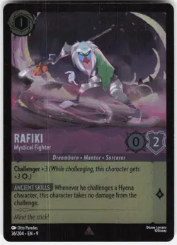 Rafiki Mystical Fighter Foil 36/204 Fabled Disney Lorcana - Image 1