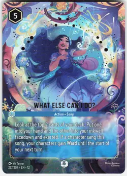 What Else Can I DoU Enchanted Foil 237/204 Wilds Unknown Disney Lorcana - Image 1