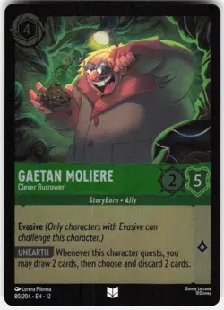 Gaetan Moliere Clever Burrower Foil 80/204 Wilds Unknown Disney Lorcana - Image 1