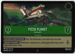 Pizza Planet Spaceport Foil 102/204 Wilds Unknown Disney Lorcana - Image 1