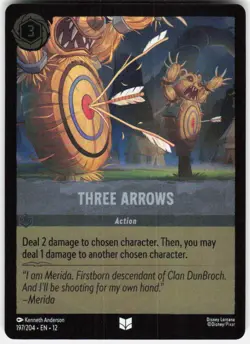 Three Arrows Foil 197/204 Wilds Unknown Disney Lorcana - Image 1