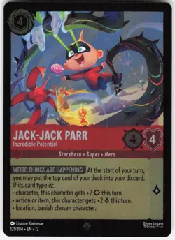 Jack Jack Parr Incredible Potential Foil 121/204 Wilds Unknown Disney Lorcana - Image 1