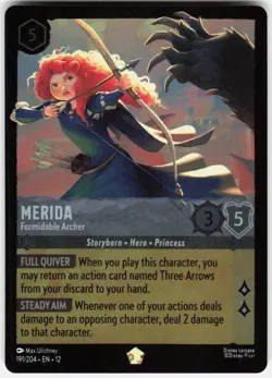 Merida Formidable Archer Foil 191/204 Wilds Unknown Disney Lorcana - Image 1