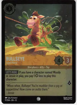 Bullseye Loyal Horse Foil 17/204 Wilds Unknown Disney Lorcana - Image 1