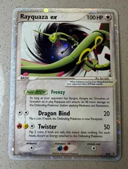 Rayquaza EX 2006 POKEMON Black Star Promo #039 HOLO HP - antennae swirl!!! - Image 2