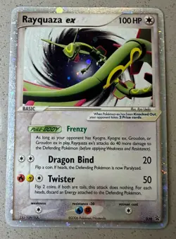 Rayquaza EX 2006 POKEMON Black Star Promo #039 HOLO HP - antennae swirl!!! - Image 3