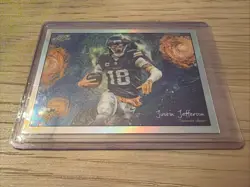2025 Topps Chrome Cosmic Justin Jefferson Vikings STN-19 Stars In The Night SP - Image 1