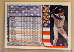 1997 Bowman Chrome INTERNATIONAL #81 Travis Fryman Tigers RARE USA FLAG PARALLEL - Image 2