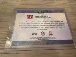 2025 Topps Chrome Cosmic Joe Burrow Stars in the Night #STN-13 Bengals SP - Image 2