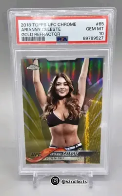Arianny Celeste GOLD Refractor 2018 Topps UFC Chrome 16/50 PSA 10 POP 6 RARE - Image 1