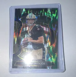 2025 Panini Select #41 Tyler Shough Black and Green Prizm Shock Rookie Concourse - Image 1