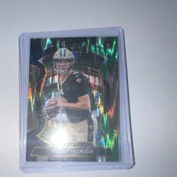 2025 Panini Select #41 Tyler Shough Black and Green Prizm Shock Rookie Concourse - Image 2