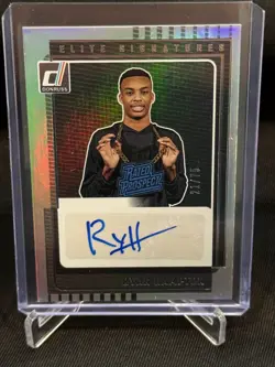 2025/26 Panini Donruss RYAN HAMPTON ELITE SIGNATURES AUTO OPTIC SILVER FOIL #/75 - Image 1