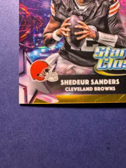 2025 Topps Cosmic Chrome- Star Clusters- Sanders and Hunter #SC-2 Gold /50 - Image 4