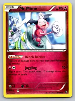 Pokemon TCG XY Breakthrough Mr. Mime 97/162 MP - Image 1