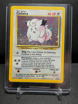 Clefairy 12/102 Holo Rare 1999 Pokemon Unlimited Base Set MP - Image 1