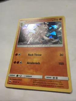 Lycanroc (Cracked Ice) 76/147 SM - Burning Shadows Holo Rare Pokemon Card VLP - Image 2