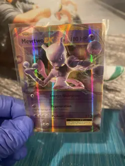 Pokemon TCG Mewtwo EX Ultra Rare Holo 52/108 Evolutions 2016 180 HP Card - Image 1