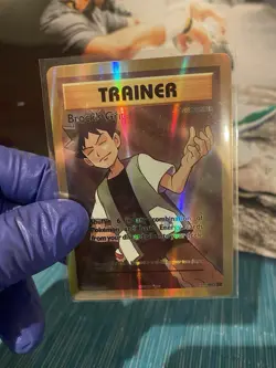 Pokemon TCG Brock's Grit Full Art Ultra Rare Holo Trainer 107/108 XY Evolutions - Image 1