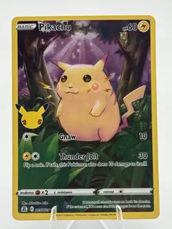 Pikachu 005/025 Celebrations Holo Pokemon TCG NM - Image 1