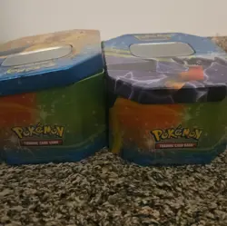 Pokemon Empty Collector Tin Charizard and Garchomp No Cards Included Lot of 2 - Image 2