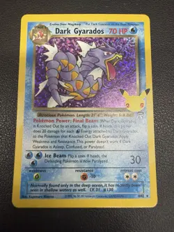 Pokemon TCG Dark Gyarados Holo Card 8/82 Celebrations Series NM - Image 1