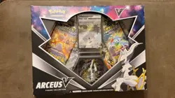 Factory SEALED ⏫ ⏬ UPSIDE DOWN 2022 Pokemon TCG Arceus V Figure Collection Box - Image 1