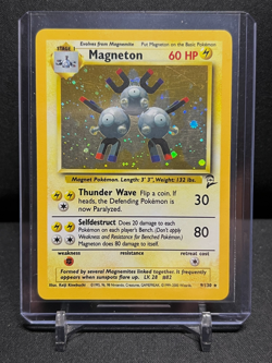 Magneton 9/130 Holo Rare Pokemon 2000 Base Set 2 - LP - Image 1