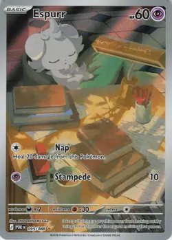 Espurr 095/088 Holo Illustration Rare Perfect Order Pokemon Near Mint - Image 1