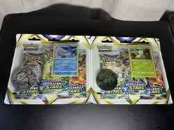 Pokemon Brilliant Stars Leafeon & Glaceon Promo 3-Pack Blister Lot - Image 1