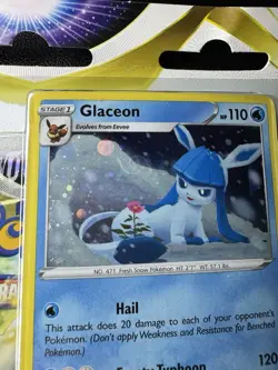 Pokemon Brilliant Stars Leafeon & Glaceon Promo 3-Pack Blister Lot - Image 3