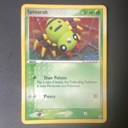 Nintendo Spinarak Reverse Holo 75/115 Unseen Forces stamped Basic 50 HP Eng 2005 - Image 1