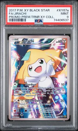 JIRACHI XY67A PREMIUM TRAINER XY COLLECTION BLACK STAR PROMO POKEMON PSA 9 - Image 1