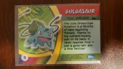 Bulbasaur #11 - Topps Advanced Challenge 2004 - Regular - Moderately Played - Image 2