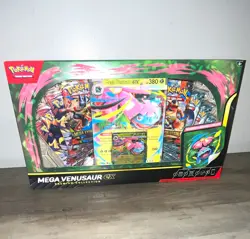 Pokemon TCG Mega Venusaur EX Premium Collection Box Promo English 2 Cards - Image 1