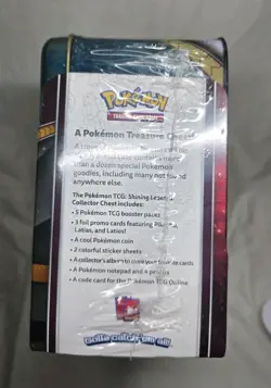 Pokemon TCG Shining Legends New 2017 Tin Collector Treasure Chest Factory Sealed - Image 5