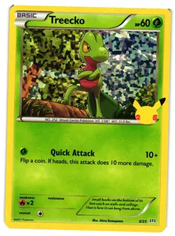 Pokemon TCG Treecko 3/25 Promo McDonald's 25th Anniversary Promos NM - Image 1