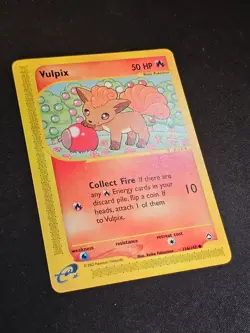 Pokemon TCG Vulpix 116 Aquapolis Mint Near Mint (non-holo) - Image 2