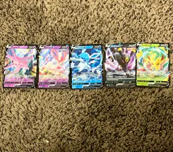 Nintendo Pokemon TCG Evolving Skies Eeveelution V Holo Lot 5 Espeon/Sylveon - Image 1