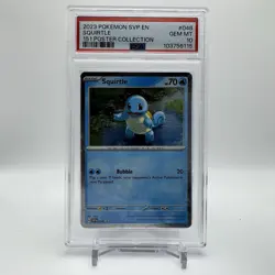 2023 Pokemon Squirtle #048 Black Star Promo Holo PSA 10 Gem Mint - Image 1